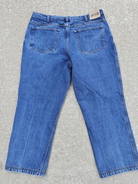 Duluth Trading Co. Men's Ballroom Relaxed Fit Jeans Blue Denim 40x30 Cotton